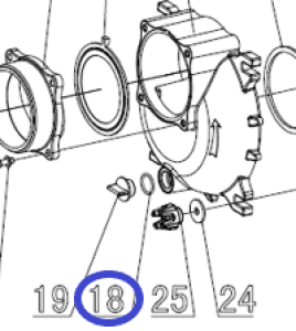 Кольцо уплотнительное пробки помпы TSS PGST100/O-ring PGST100, №18 (70010-04178-00) Кольцо уплотнительное пробки помпы TSS PGST100/O-ring PGST100, №18 (70010-04178-00)