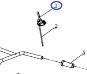 Рычаг газа TSS DMR600L/Throttle Lever, №1-1 (3140000009) Рычаг газа TSS DMR600L/Throttle Lever, №1-1 (3140000009)
