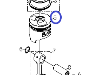 Поршень двигателя Diesel 178FE/Piston 178FE, TSS PDST80E, E-04/№5 (34004-00115-00) Поршень двигателя Diesel 178FE/Piston 178FE, TSS PDST80E, E-04/№5 (34004-00115-00)
