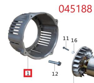 Крышка альтернатора (к двигателю) SDG 5000(..)-7500(..),C188FD,C192FD,C195FD-A / Alternator cover to the engine C188FD,C192FD,C195FD-A (31158) Крышка альтернатора (к двигателю) SDG 5000(..)-7500(..),C188FD,C192FD,C195FD-A / Alternator cover to the engine C188FD,C192FD,C195FD-A (31158)