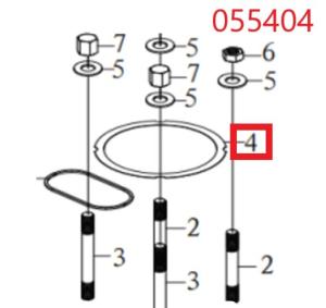 Прокладка головки блока цилиндра SDG 7500(..),CP195FE Cm / Cylinder head gasket (33048-00732-00) Прокладка головки блока цилиндра SDG 7500(..),CP195FE Cm / Cylinder head gasket (33048-00732-00)