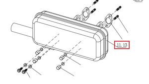 Глушитель SDG 10000(..),LT290FE Lt / Muffler (1.02.08.01.0016) Глушитель SDG 10000(..),LT290FE Lt / Muffler (1.02.08.01.0016)