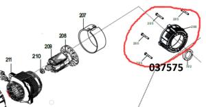 Комплект установочных элементов (5 шт.) к альтернатору SGG 10000(..),2V78F-2 Lf / Set of elements Комплект установочных элементов (5 шт.) к альтернатору SGG 10000(..),2V78F-2 Lf / Set of elements