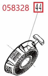 Стартер ручной в сборе SGG 11000E3Ui,LT196FiE Lt / Recoil starter assy (1.01.06.02.0574)