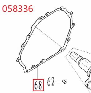 Прокладка крышки блока цилиндра SGG 11000E3Ui,LT196FiE Lt / Crankcase cover gasket (1.01.03.04.0032) Прокладка крышки блока цилиндра SGG 11000E3Ui,LT196FiE Lt / Crankcase cover gasket (1.01.03.04.0032)