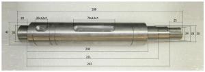 Вал ведущий TSS-WP320/Ecc. Rotary shaft, drive, №24 (CNP330A008-24) Вал ведущий TSS-WP320/Ecc. Rotary shaft, drive, №24 (CNP330A008-24)