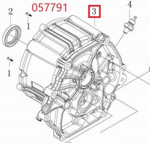 Крышка блока цилиндра SGG 9000(.L.),LC192FD Lc / Crankcase cover (110820244-0001) Крышка блока цилиндра SGG 9000(.L.),LC192FD Lc / Crankcase cover (110820244-0001)