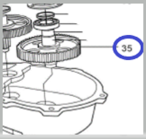 Шестерня вала рабочего ТСС GW 40B/GW 40В BEARING BUSH, №35 (60000106) Шестерня вала рабочего ТСС GW 40B/GW 40В BEARING BUSH, №35 (60000106)