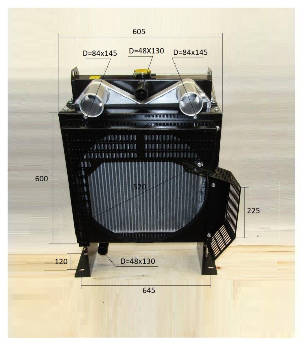 Радиатор охлаждения с интеркулером Ricardo R4105ZLDS1; TDK56, 66 4LT (с интеркулером)/Radiator (уце Радиатор охлаждения с интеркулером Ricardo R4105ZLDS1; TDK56, 66 4LT (с интеркулером)/Radiator (уце