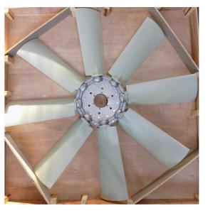 Крыльчатка вентилятора (D=1100/8,пластик)TDA-N 400 12VTE/Cooling fan Крыльчатка вентилятора (D=1100/8,пластик)TDA-N 400 12VTE/Cooling fan