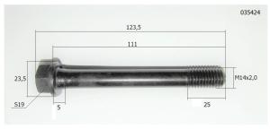 Болт головки блока цилиндров (L=123,5 мм) /Cylinder head bolt Болт головки блока цилиндров (L=123,5 мм) /Cylinder head bolt