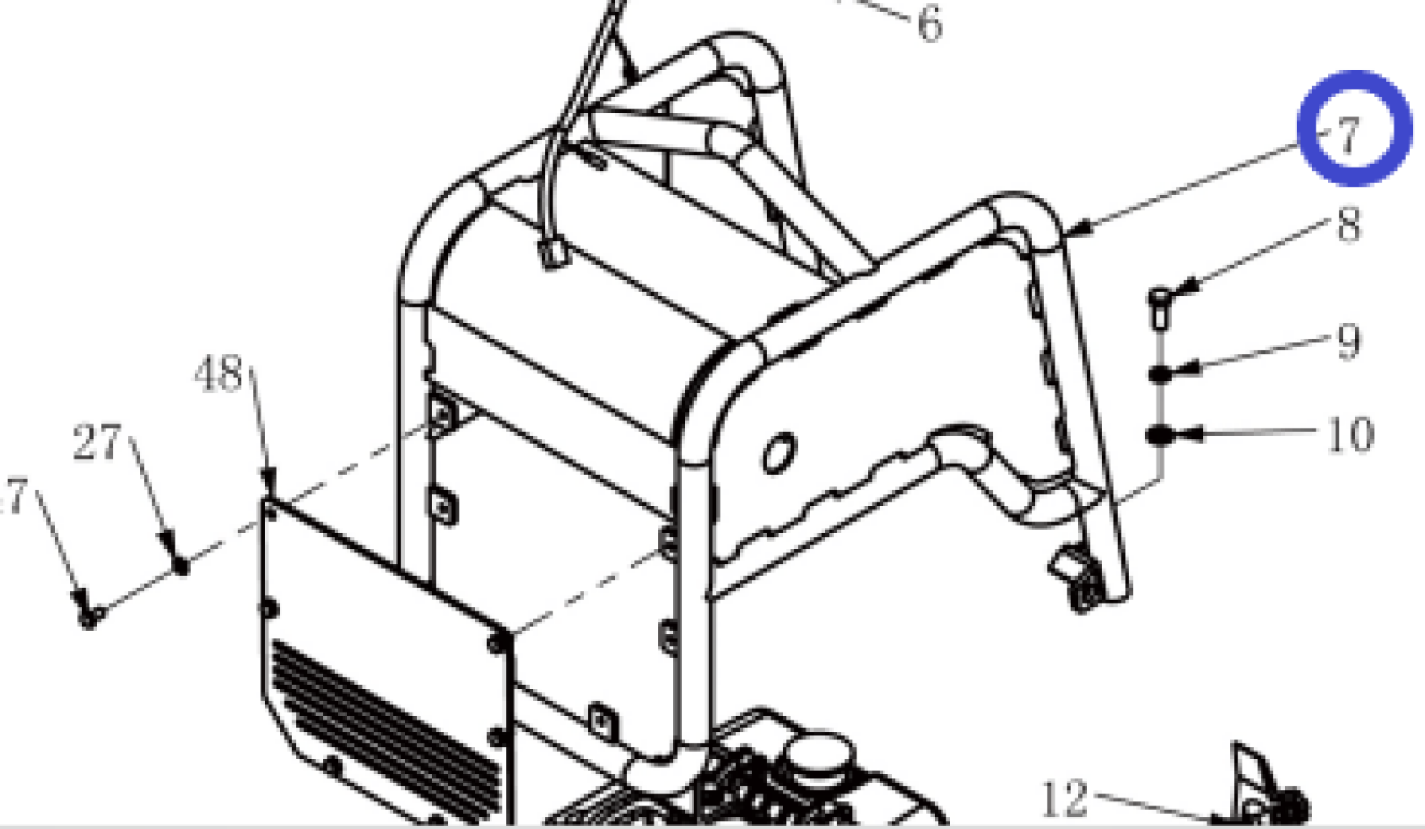 Рама защитная TSS-CP-240D/Frame, №7 (2303-03000-3) Рама защитная TSS-CP-240D/Frame, №7 (2303-03000-3)