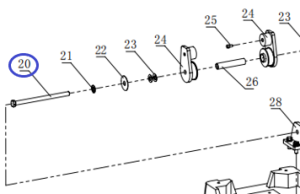 Болт крепления рычага управления TSS-CP-220/Hexagonal bolt, CNP330Y-1-B20 (4010200172) Болт крепления рычага управления TSS-CP-220/Hexagonal bolt, CNP330Y-1-B20 (4010200172)