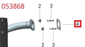 Прокладка глушителя SGG 17000(..)-18000(..),2V90F Lf / Exhaust pipe gasket (18215-A2910-0001) Прокладка глушителя SGG 17000(..)-18000(..),2V90F Lf / Exhaust pipe gasket (18215-A2910-0001)