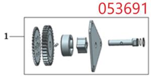 Насос масляный SGG 17000(..)-18000(..),2V90F / Oil pump Assy (15100) Насос масляный SGG 17000(..)-18000(..),2V90F / Oil pump Assy (15100)