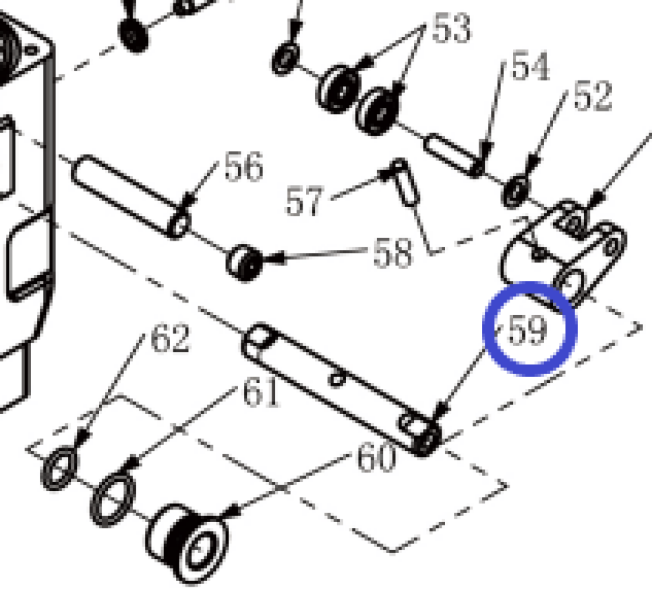 Вал насоса реверса TSS-CP-240/Shaft, №59 (2302-14004-1) Вал насоса реверса TSS-CP-240/Shaft, №59 (2302-14004-1)