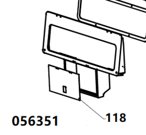 DUAL DWG-500 / Position 118 - Power outlet panel door (33013-01191-00) DUAL DWG-500 / Position 118 - Power outlet panel door (33013-01191-00)