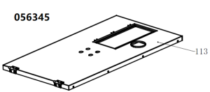 Крышка кожуха верхняя TSS DUAL DWG-500 / Position 113 - Upper cover plate (33013-01504-00)