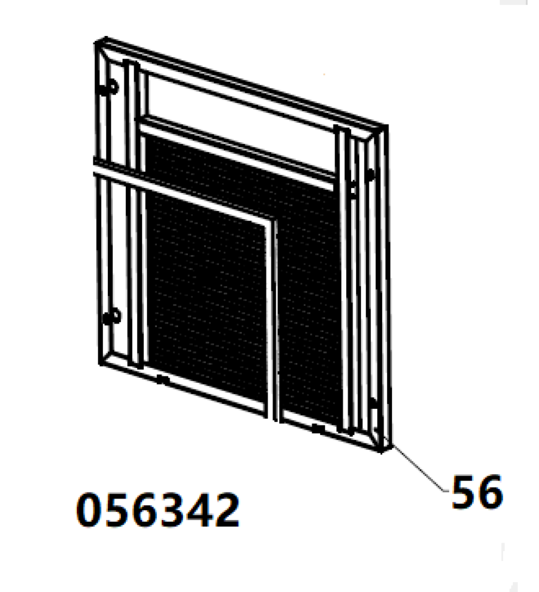 Панель боковая задняя TSS DUAL DWG-500 / Position 56 - Back side panel (33014-00475-01) Панель боковая задняя TSS DUAL DWG-500 / Position 56 - Back side panel (33014-00475-01)