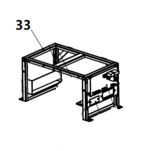 DUAL DWG-500 / Position 33 - Electric control box bracket (33014-00445-00)