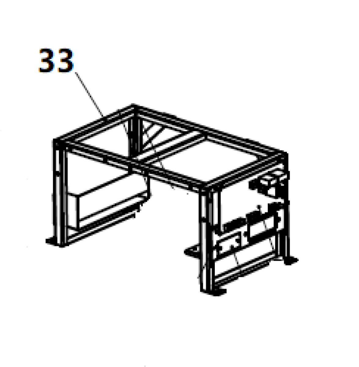 DUAL DWG-500 / Position 33 - Electric control box bracket (33014-00445-00) DUAL DWG-500 / Position 33 - Electric control box bracket (33014-00445-00)