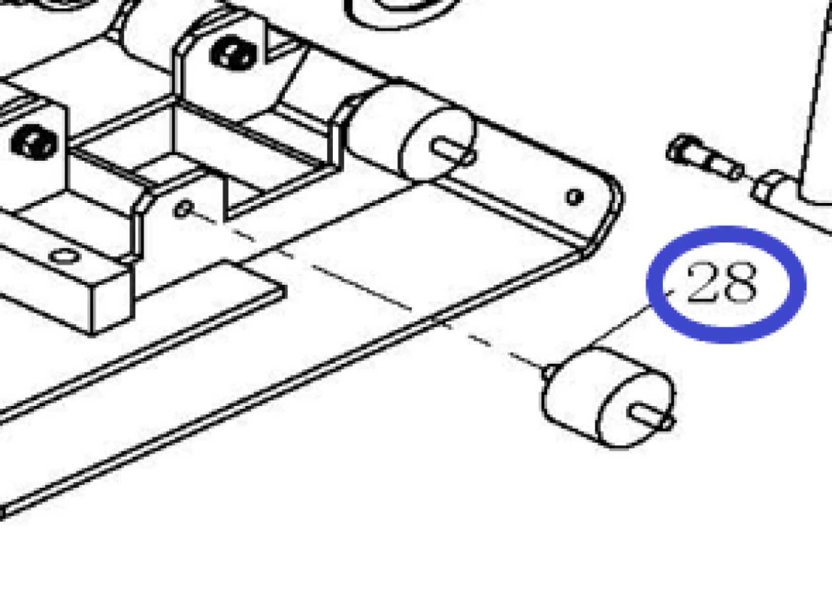 Амортизатор (50х40х2Ш М10х23) платформы двигателя TSS-WP70L/Shock absorber for vibrating plate, №28 (CNP10028) Амортизатор (50х40х2Ш М10х23) платформы двигателя TSS-WP70L/Shock absorber for vibrating plate, №28 (CNP10028)