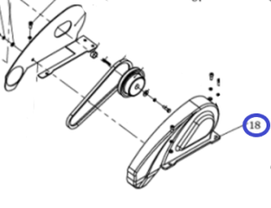 Кожух ремня TSS-WP100TH&L/Belt cover, №18 (CNP15018) Кожух ремня TSS-WP100TH&L/Belt cover, №18 (CNP15018)