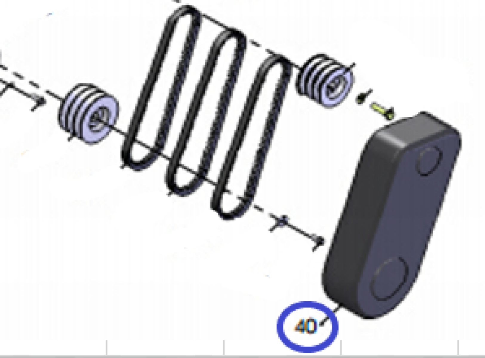 Кожух ремня TSS RH-450H&L/belt guard TSS RH-450, №40 (Q450-040)