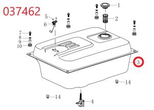 Бак топливный SGG 16000(.L.)-18000(.L.) Lt / Fuel tank (170501253-0002) Бак топливный SGG 16000(.L.)-18000(.L.) Lt / Fuel tank (170501253-0002)