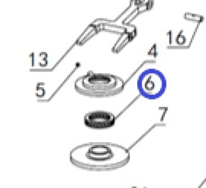 Подшипник плоский TSS DMD/DMR1000H,L/Plane bearing TSS DMD/DMR1000, №6 (PT3606) Подшипник плоский TSS DMD/DMR1000H,L/Plane bearing TSS DMD/DMR1000, №6 (PT3606)