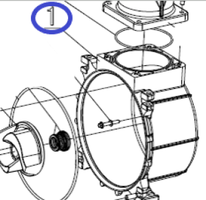 Корпус помпы TSS PGST100/Pump housing PGST100 №1, (70010-00510-00)