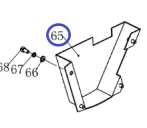 Кожух ремня нижний TSS-WP265YH/Belt cover (blow), №65 (CNP330Y003-65) Кожух ремня нижний TSS-WP265YH/Belt cover (blow), №65 (CNP330Y003-65)