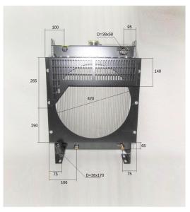 Радиатор охлаждения TDК 14,17 4L/Radiator assembly Радиатор охлаждения TDК 14,17 4L/Radiator assembly