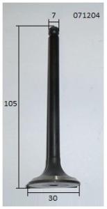 Клапан выпускной KM376AG/Exhaust valve Клапан выпускной KM376AG/Exhaust valve