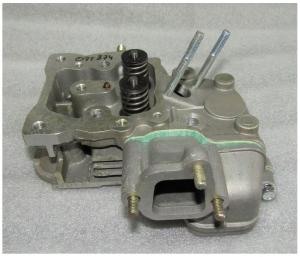 Головка блока цилиндра KM168F/170 (в сборе - клапаны,пружины) / Cylinder head (KM168F-02000)