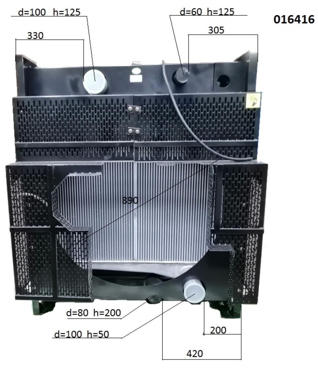 Радиатор охлаждения Baudouin 6M21G440/5e2 /Radiator Радиатор охлаждения Baudouin 6M21G440/5e2 /Radiator