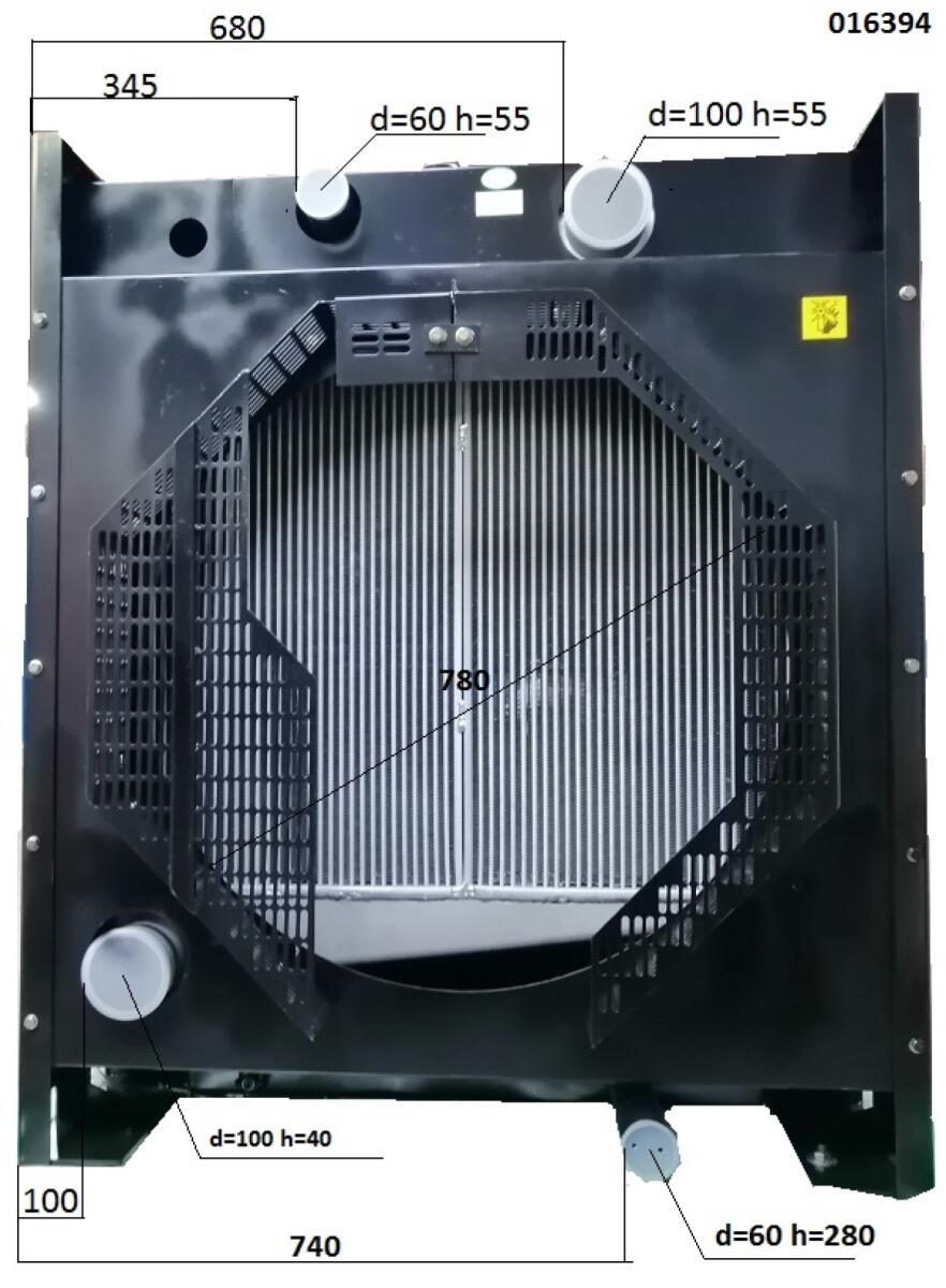 Радиатор охлаждения Baudouin 6М16/Radiator (1001053397) Радиатор охлаждения Baudouin 6М16/Radiator (1001053397)