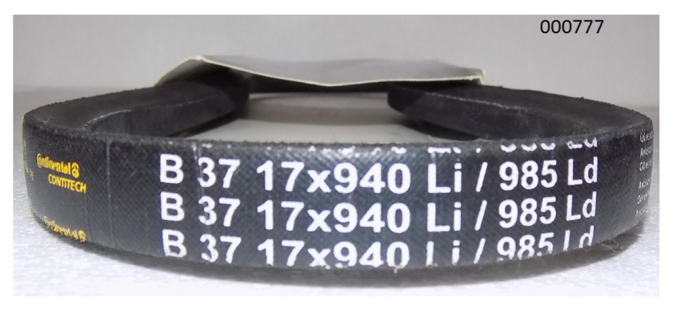 Ремень приводной гладкий (B 37 17х940Li) для TSS-VP175-250H (TSS-RP160D)/V-Belt Ремень приводной гладкий (B 37 17х940Li) для TSS-VP175-250H (TSS-RP160D)/V-Belt