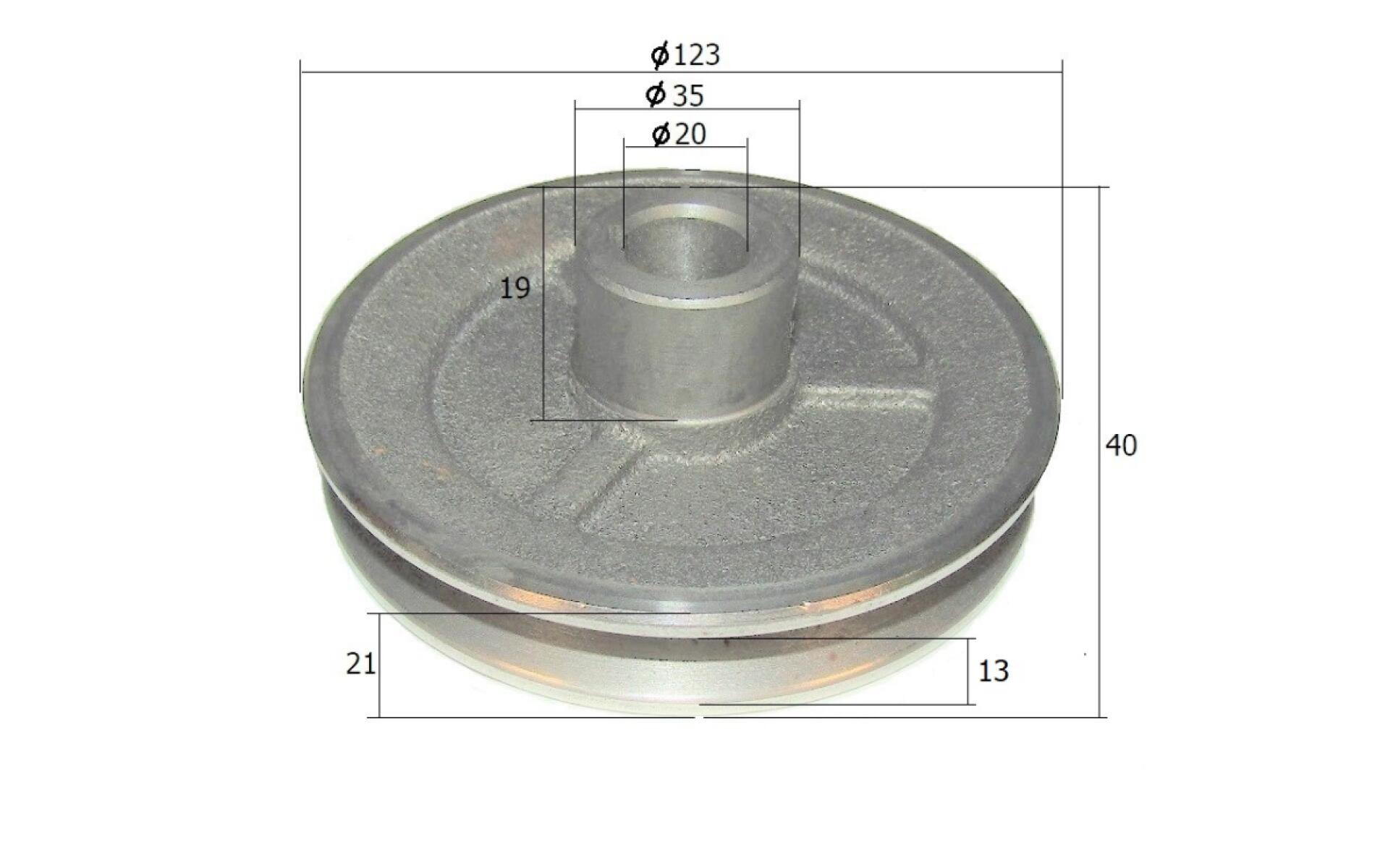 Шкив (20х123х1A) редуктора TSS DMD1000L/ Pulley Шкив (20х123х1A) редуктора TSS DMD1000L/ Pulley
