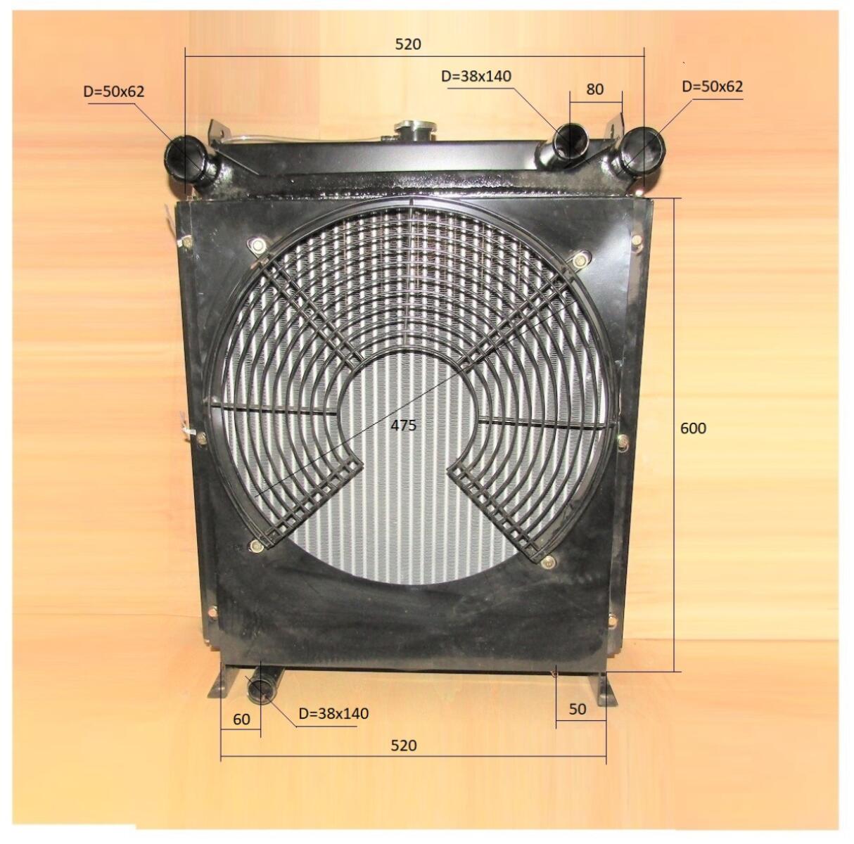 Радиатор охлаждения Yangdong YD4EZLD; TDY 63 4LT/Radiator part Радиатор охлаждения Yangdong YD4EZLD; TDY 63 4LT/Radiator part