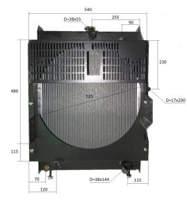 Радиатор охлаждения Ricardo N4105DS; TDK-N 38 4LT/Radiator assembly Радиатор охлаждения Ricardo N4105DS; TDK-N 38 4LT/Radiator assembly