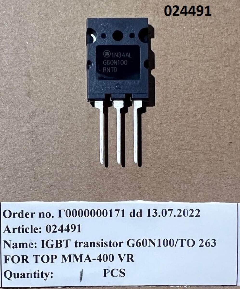 Транзистор IGBT G60N100 / Transistor (то 263) Транзистор IGBT G60N100 / Transistor (то 263)